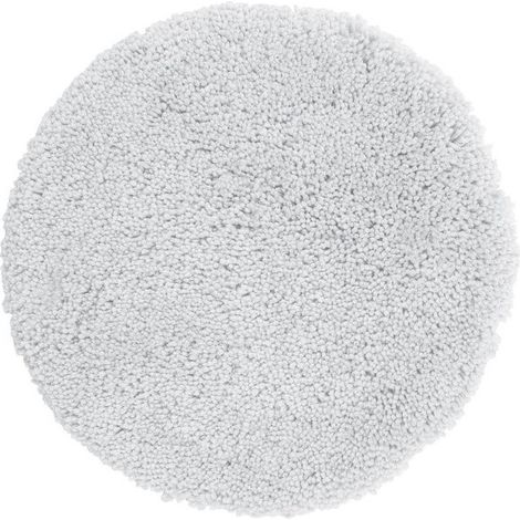 Tapis de bain rond microfibre HIGHLAND Diam110cm Blanc Spirella (1/5)