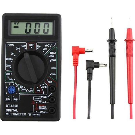 Multimètre numérique LCD DT 830B (voltmètre, ampèremètre, ohmmètre) 1 en vente Z6N8 (1/5)