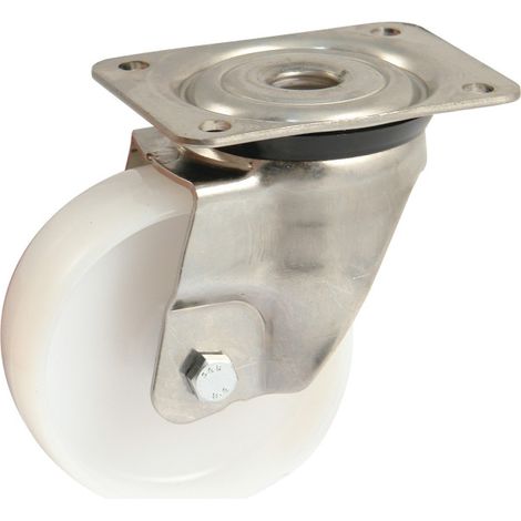 Avl 890833L rueda giratoria blanca 125mm duradera