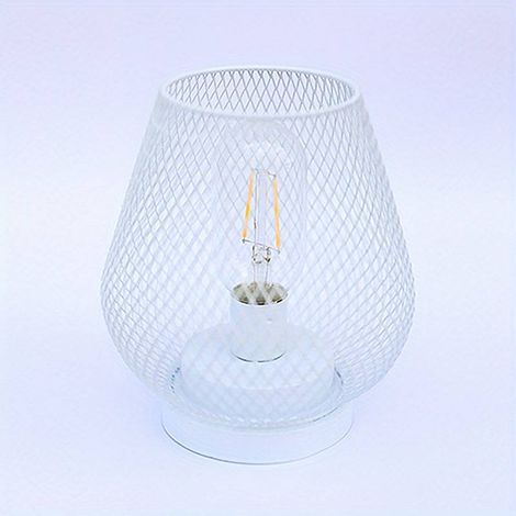 Lampe de bureau LED en forme de cage en fer, veilleuse décorative pour la maison, la terrasse ou le jardin. Lampe de table sans fil, idéale pour un mariage ou un jardin. (1/5)