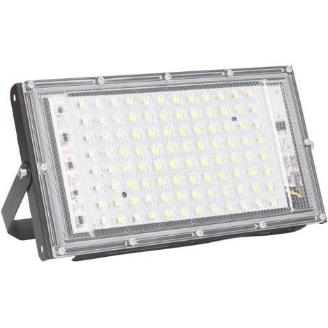 QORVA-Projecteur LED 100W 10000 lumens – Angle de faisceau 120° – Étanche IP66 – Tension 220-240V – Pour espaces extérieurs