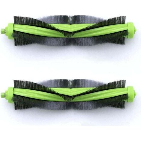 Lot de 2 Rouleaux et Brosse Centrale pour Aspirateur Robot Compatible R1138 R111840 - Pièces de Rechange Idéales (1/4)