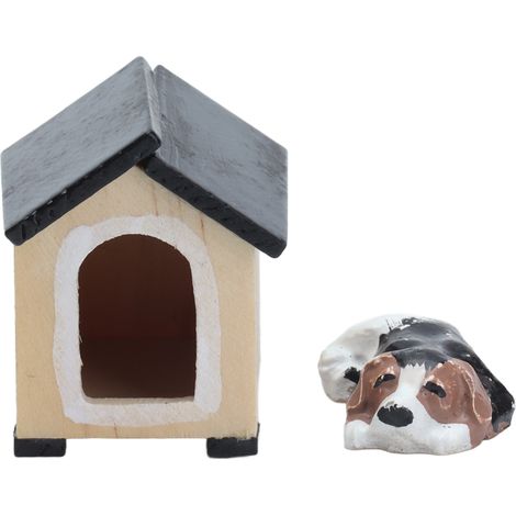 Cage pour Chien Miniature Réaliste 1:12 Accessoire Maison de Poupée pour Enfants (1/5)