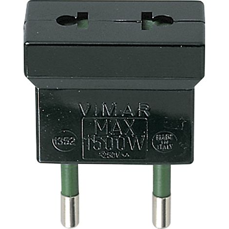 VIMAR - 01352 Adattatore S10 - USA+EU nero