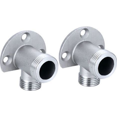 Kit de instalación para conectar la manguera a un grifo visto. Ducha exterior. Válvula mezcladora termostática. Conversión para montaje en superficie. (1/4)