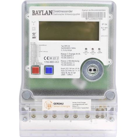 Counttec BTK30 DZ1004Q Contatore corrente trifase digitale Approvazione MID: Sì 1 pz.