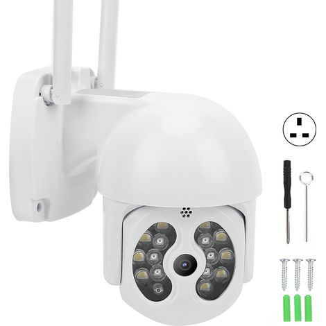 Caméra extérieure WiFi 3MP PTZ détection de mouvement vision nocturne couleur talkie bidirectionnel IP65 pour TUYA 100-240V prise UK (1/5)