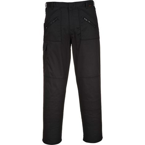 Pantalon Action Couleur : Noir Short Taille 56 - Portwest
