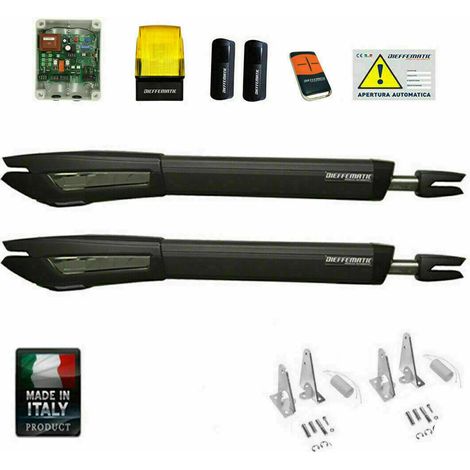 Kit Automazione Cancello Automatico Ad Anta Battente 230v Corsa 400 Finecorsa 2