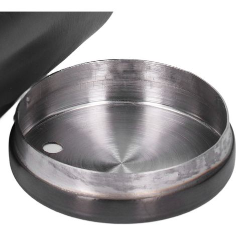 Porta stuzzicadenti, custodia in acciaio inox resistente alle cadute, alta qualità, per uso commerciale, durevole, per famiglie e abitazioni, colore nero. (1/5)