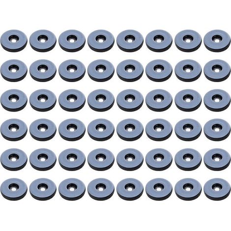 Piedini per mobili, confezione da 48 piedini rotondi in Teflon, piedini antivibrazione per mobili - 19 mm (rotondi)