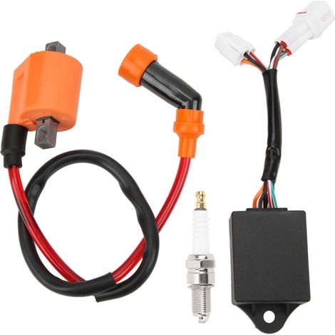 Kit de unidad CDI con bujía y bobina de encendido 4BD855401000. Repuesto para Yamaha Timberwolf 250 YFB250 1994. (1/5)