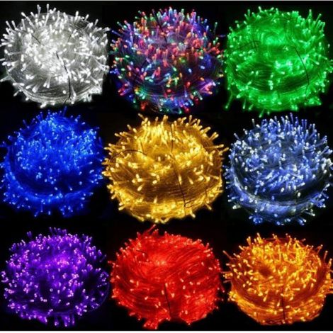 Guirlande Lumineuse - 50 M - 500 LED - Extérieur Intérieur - 8 Modes - 110 V À 220 V - Rouge (1/4)