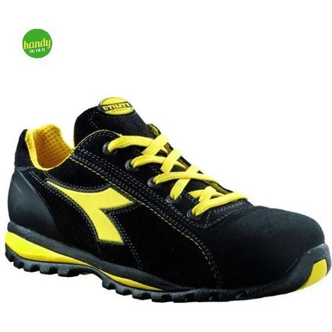 Scarpa antinfortunistica bassa nera in vitello scamosciato norma s1p modello glove ii low n°44 Diadora