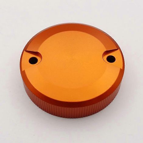 Modification de moto, bouchon de pompe à frein CNC, bouchon de réservoir de carburant, bouchon de réservoir d'huile de pompe à poussoir direct, couvercle de pot rond, accessoires de couvercle en allia (1/5)