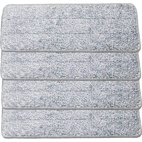 VENTEO - Recharge pour Balai Auto Nettoyant Auto Clean avec Seau Double Compartiment, Balai à tête pivotante et lingettes Microfibre (Lot de 4 Lingettes Microfibre)