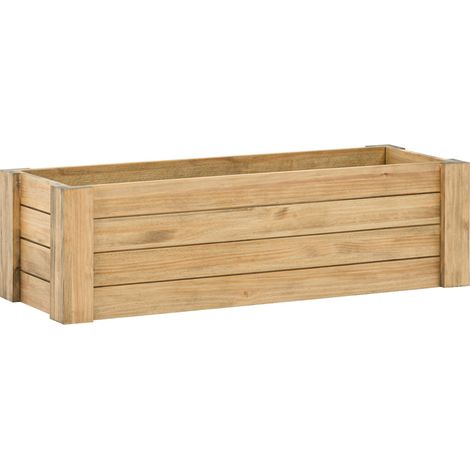Baúl ECO 40x120x37cm abierto en madera maciza de pino acabado vintage