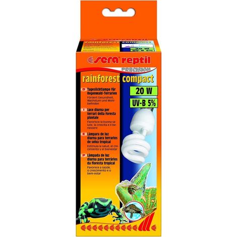 Sera Reptil Rainforest Compact 20 W - Iluminación Terrarios Tropicales