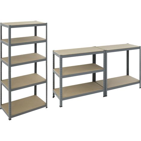 Pro-Bau-Tec Schwerlaststeckregal pulverbeschichtet Tragkraft 265kg (1/3)