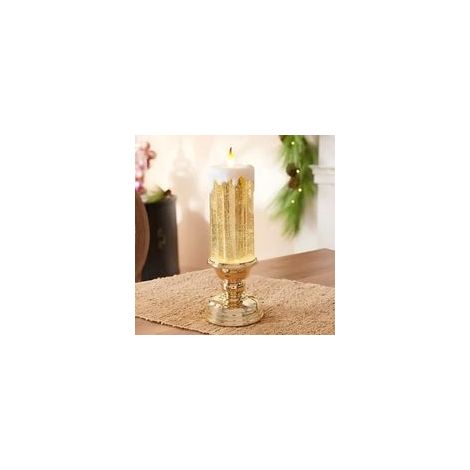 Noël Spinning flash led bougie électronique, imperméable à l'eau, rechargeable par USB, bougie sans flamme changeant de couleur, eau de fête de Noël, mariage, vacances, décoration de la maison, base d