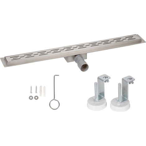 Bc-elec - HFD02-80 80cm EdelstahlDuschrinne Duschrinne, h�henverstellbar 67-92mm