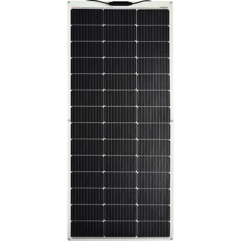 Panneau Solaire Semi-flexible Monocristallin 150W 12V ETFE, Cellules Solaires PERC 182 182mm avec 10 Busbars - Idéal pour Camping-car, Installation de Balcon, Abri de Jardin, Bateau (1/5)