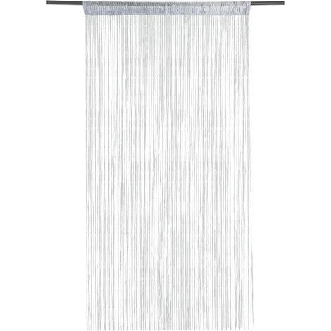 Rideau Anti-Mouches - Filets À Franges - Pour Porte Ou Fenêtre - 100 x 200 cm - Décoration Murale Et Séparation D'Espaces (1/5)