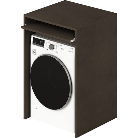 Mueble para lavadora con estante deslizante en color Mud Al.105x71x65cm