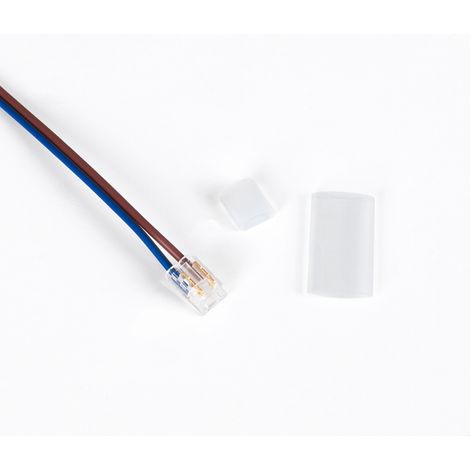 Connecteur de démarrage + Capuchon final pour ruban LED - 6,5mm