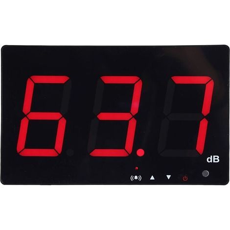 Portable digital sound level meter 30130 dB – 9.6-inch backlit LCD screen – USB powered – Data logging every 2 seconds (1/5)