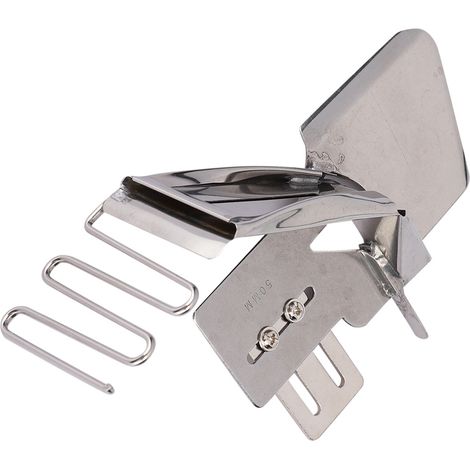 Attache-ruban pour machine à coudre, accessoires en acier inoxydable, 4 plis, résistant à la corrosion, durable (50 mm) (1/5)