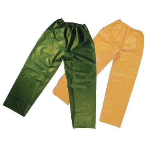Pantaloni impermeabili da lavoro Brixo PVC - Colore Giallo - Taglia L
