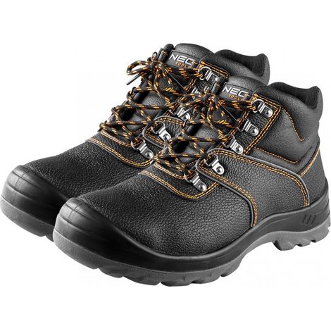 Botines de piel S3 SRC, puntera de acero, plantilla antipinchazos de acero, talla 42. (1/5)