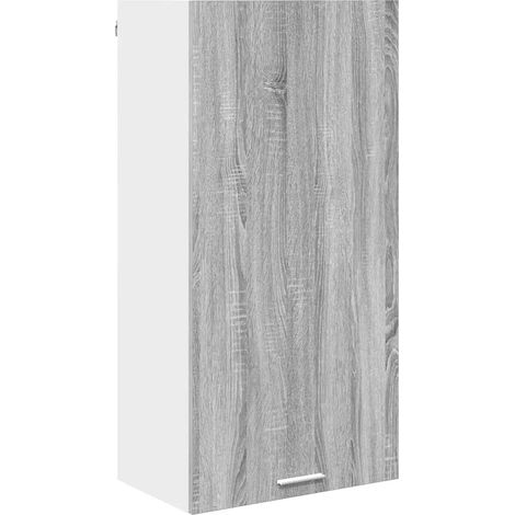Armadio pensile moderno con ampio spazio di archiviazione 50 x 31 x 100 cm in legno multistrato grigio sonoma 020053390