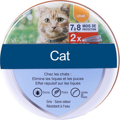 Kissa ja koira - Kirppu- ja punkkipanta Lemmikkien kaulapanta pussitettu 1 pack sac pour chat 38cm (1/5)