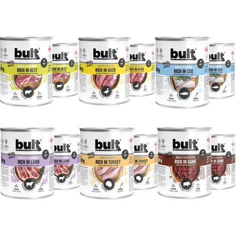 Cibo umido per cani BULT, mix di gusti, lattina da 12 x 800 g (1/5)