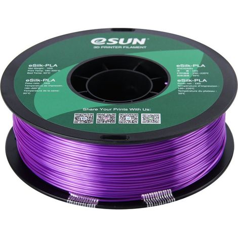 eSUN PLA-Silk Filament, 1.75mm, 1000g eSUN PLA-Silk Filament 1.75mm 1000g Purple