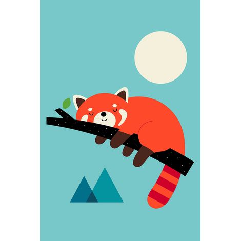 Tableau enfant c'est l'heure de la sieste Toile imprimée (1/5)