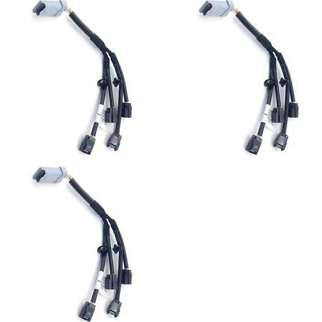 3 faisceaux de câblage d'injecteurs de carburant automobile 656905 compatibles avec Peugeot 301 206 307 308 2008 408 Citroën C3 C4 Elyess DS3 DS4 9661675380