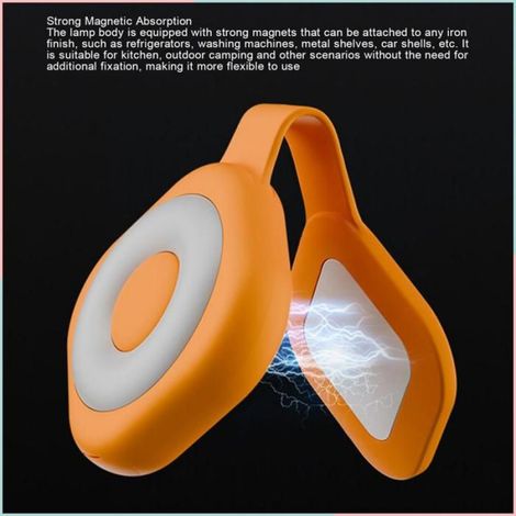 Lampe Magnétique - 6 Niveaux De Luminosité Réglable - Pour Infirmières Camping Lecture Marche Nocturne - 65 X 52 X 19 Mm - 1 Pièce (1/5)