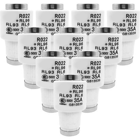 Lot de 10 Liens de Fusibles en Céramique, R22 35A Fusible en Néozed Céramiques RL96 RL93 Fusibles pour La Protection Des Câbles et Des Lignes (1/5)