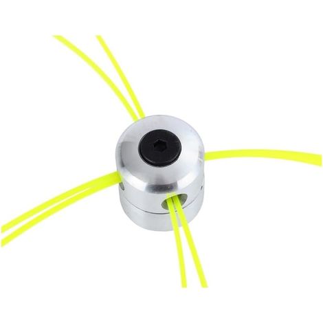 Tête débroussailleuse universelle aluminium 4 fils nylon pour tondeuse gazon coupe herbe durable (1/4)