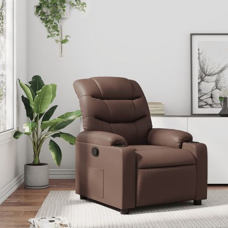 Relaxsessel Braun Kunstleder vidaXL