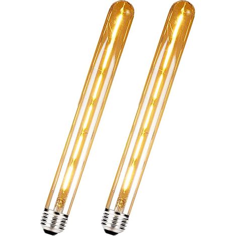 E27 T30 300mm Ampoule à LED Décorative Style Vintage Rétro Industriel Antique Edison E27 T30 6W 600lm 2700K blanc chaud 230V, Aucun Scintillement (1/5)