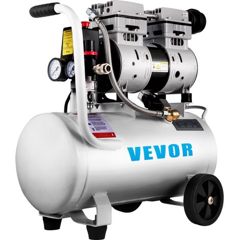 Compresseur d’Air Sans Huile 25L 750W 1HP pour Gonflage de Pneus et Réparation à Domicile (1/5)