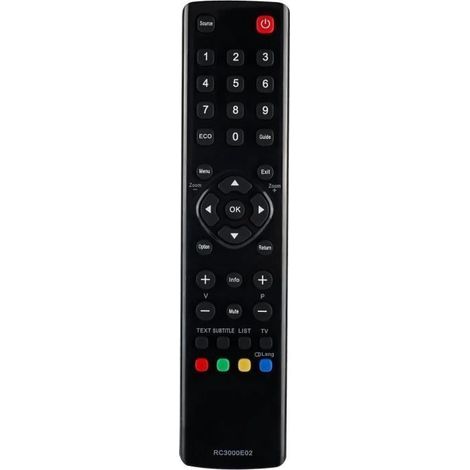 Ersatzfernbedienung für TCL THOMSON LED LCD Smart TV, zur Verwendung mit der Fernbedienung RC3000E02[B536117195] (1/4)