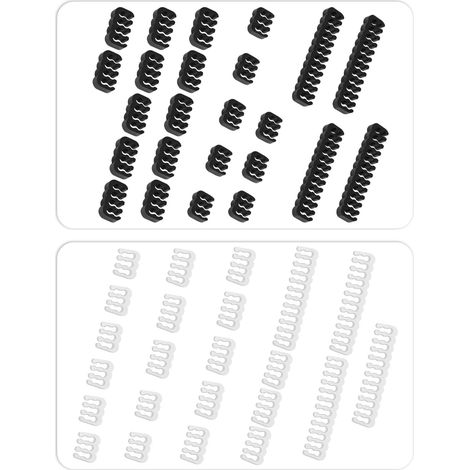 Cable Comb Kit,PSU Cable Combs,CPU Cable Management,48 Pcs set 24-pin x 8,8-pin x 24,6-pin x 16,3mm up to 3.4mm (1/5)