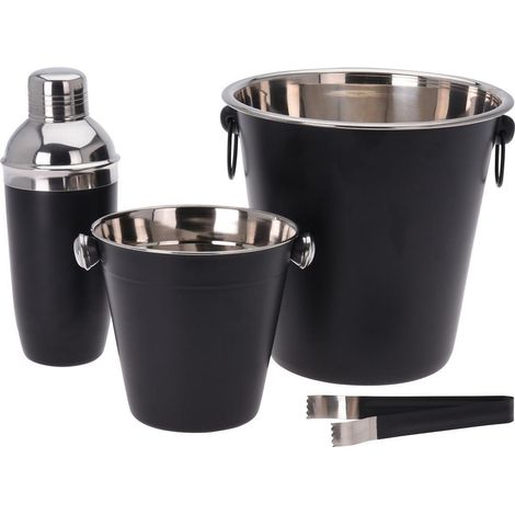 Ensemble shaker à cocktail. Acier inoxydable.-AquaForge (1/4)