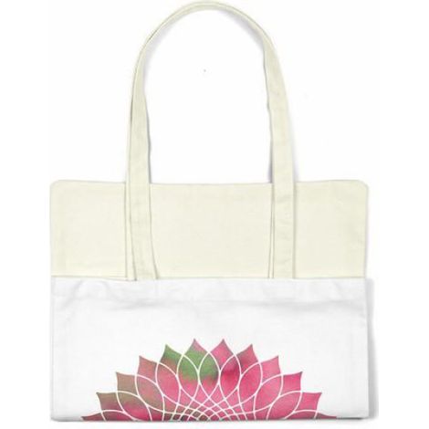 Sac shopping tote bag coton réutilisable Bonateks - 34 x 40 cm, anses longues pour épaule (1/4)