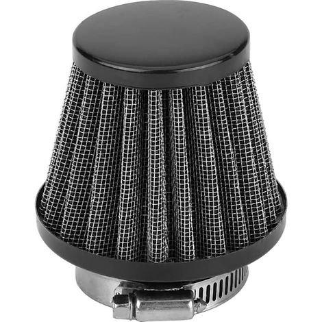Schwarzer Universal-Motorrad-Luftfilter-Satz für 38-mm-, 39-mm- und 40-mm-Motorräder, Klemm-Ansaugfilter-Satz für Vergaser